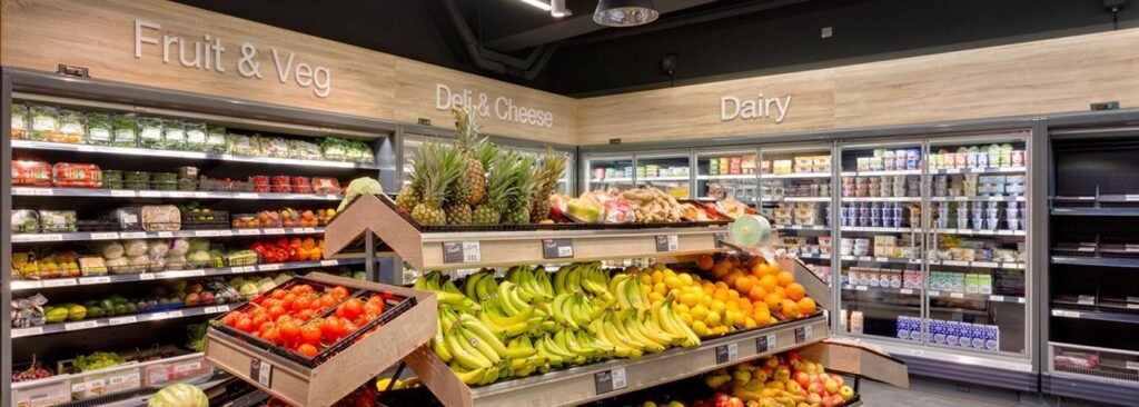 Stylist arranging boutique product displays in Toronto