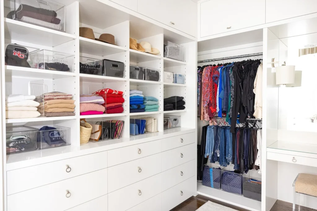 Personal stylist coordinating jewellery and outfit details for Toronto shopper